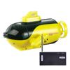 Remote Control Boat Mini Multifunctional Durable RC Boat Electric Ship Toy Glowing Submarine Model for Fish Tanks