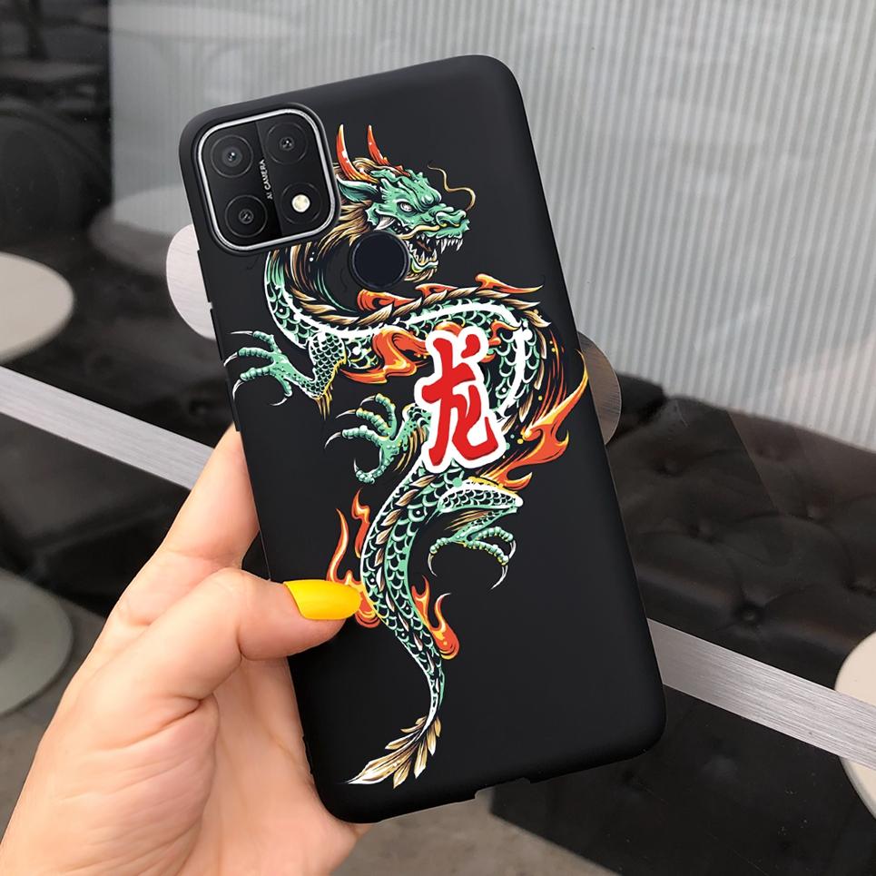 Pro pouzdro OPPO A15s Černé Cool Měkké TPU Funda Pouzdro na telefon Pro OPPO A15 CPH2185 Kryt Silikonové zadní kryt Pro OPPOA15s CPH2179 Capa