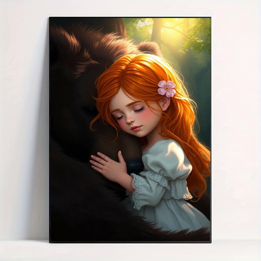 Little Girl Diamond Decorative Painting Set 5D DIY Full Diamond Embroidery Decorative Painting Handmade Products