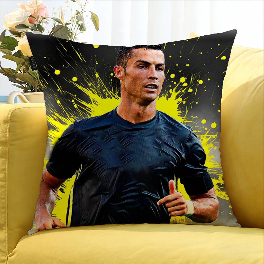 Football C-Ristiano R-Onaldo Various Sizes Square Pillow Case For Car Home Bedchamber Decor