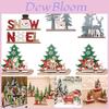 Charming Christmas Decor Wooden Table Desktop Sign Perfect For Holiday Cheer And Festive Spirit