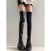 Stretch And Slim Over Knee Long Boots For Women Autumn And Winter Thick Heel Thick Sole High Cut Knight Boots