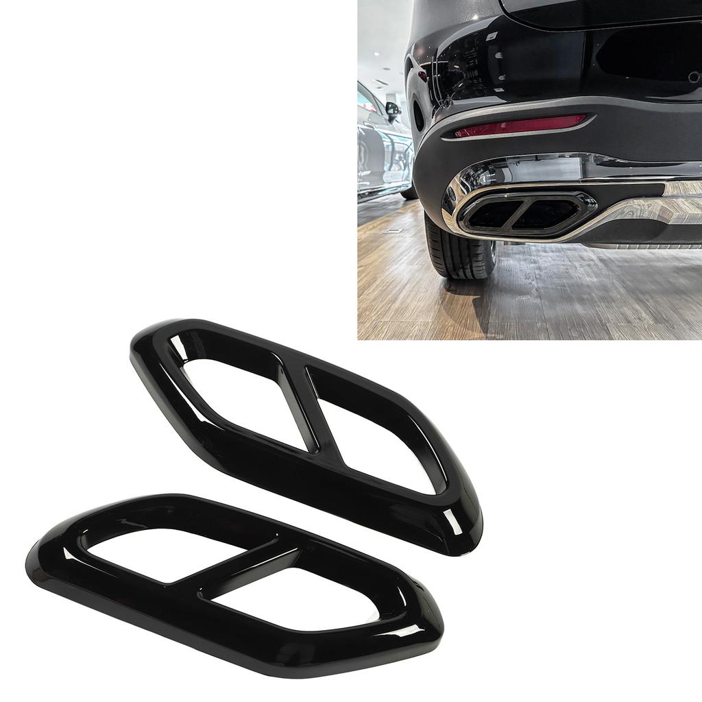 1Pair Exhaust Pipe Muffler Cover Decorative Strong   Car Exhaust Pipe Cover Replacement for   GLC‑Class X254   Line