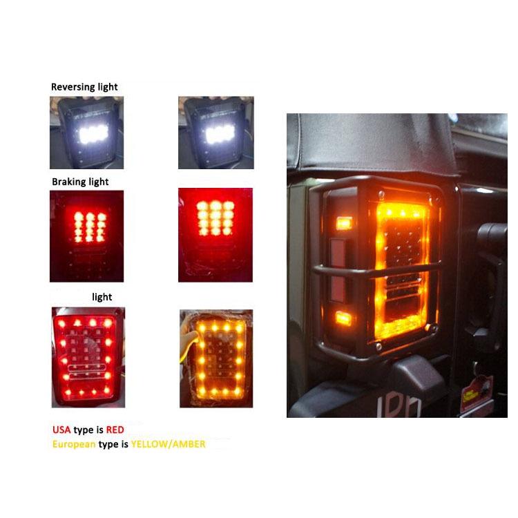 

Светодиодные задние фонари для внедорожной модификации Jeep Wrangler Bright Silver