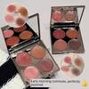 One Palette for Full Face Makeup! Four-Color Multi-Use Cream Blush, Eyeshadow, Lipstick, Highlighter, and Contour All-In-One Palette, Matte Lipstick
