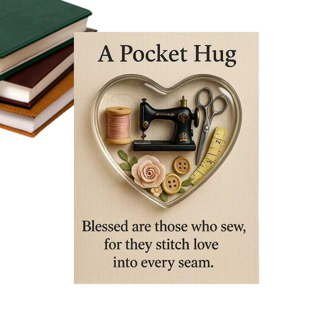 Emotional Hug Card Inspirational Heartwarming Pocket 3D Heart Hug With Card For Teens Boys Girls Students Adults Friends Him Her