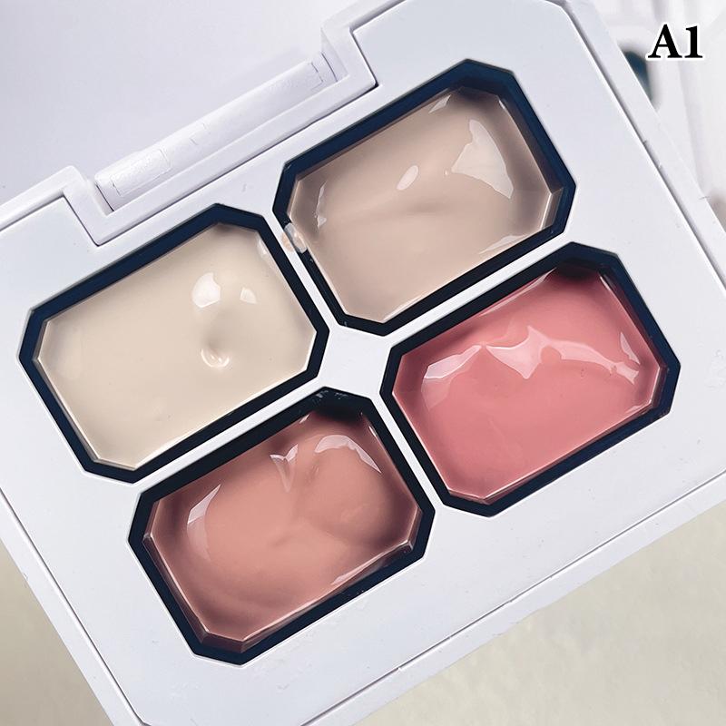 4 Colors Nude Painting Gel Drawing Gel Palette French Nail Polish Uv Gel Nail Salon Holographic Manicure Nail Art Tool