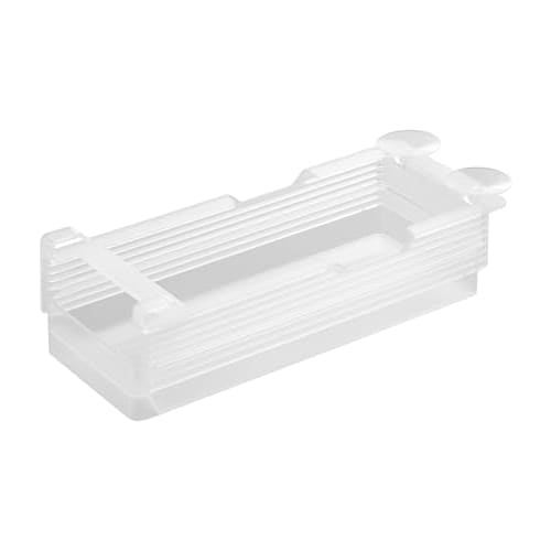 Yamazaki Tower Refrigerator Under-Shelf Height Adjustable Rack, Small, White, W14.5 x D34.4 x H6.5cm, 7-Level Adjustment, Hanging, Compatible with Sli