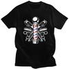 Custom Barber Shop Tshirts for Men Short Sleeve Casual T Shirt Cool Hairdresser Hairstylist T-shirts 100% Cotton Tee Gift - M...