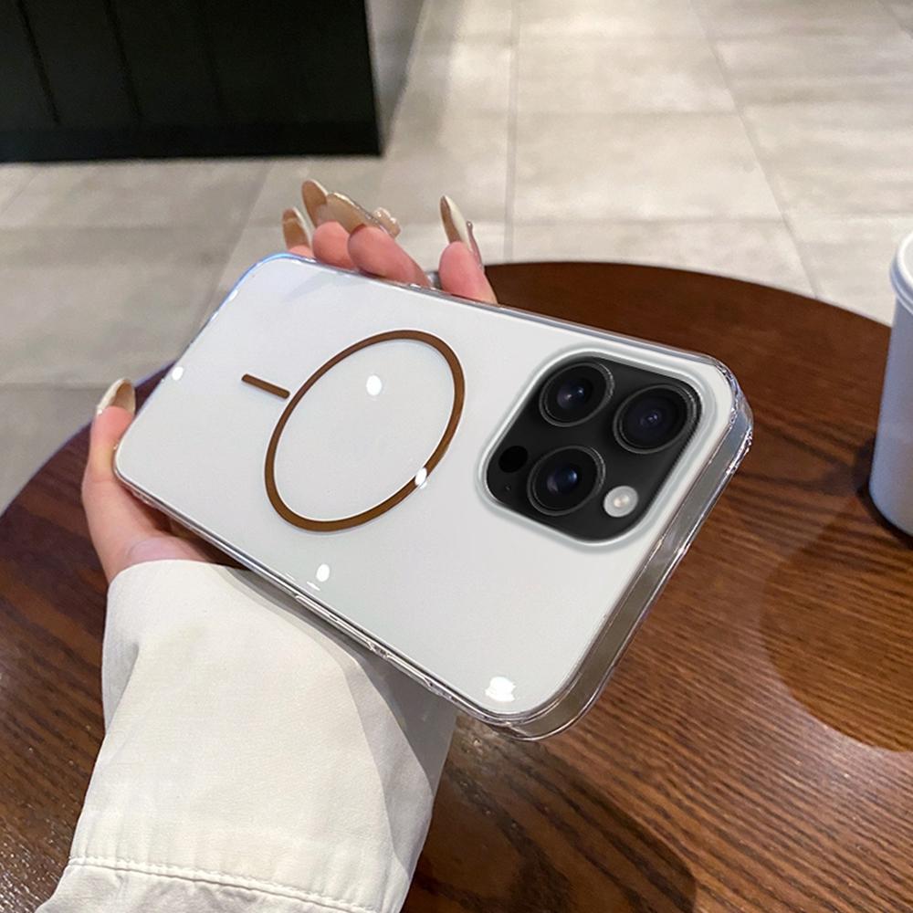 For iPhone 16 Pro Max Case Compatible with MagSafe Clear Slim PC Phone Back Cover