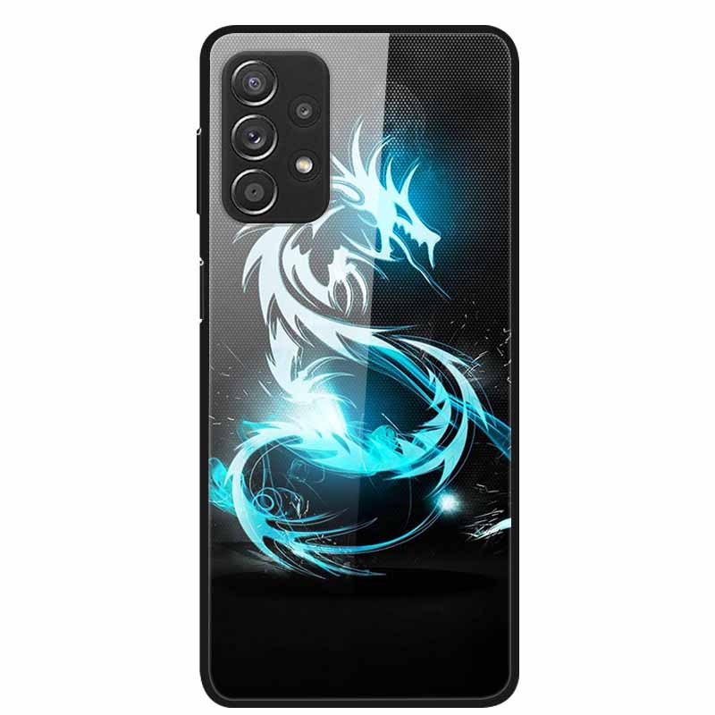 For Samsung A52 5G 4G Cases A52s 5G Tempered Glass Hard Back Cases For Samsung Galaxy A52 5G Phone Covers Funda A 52s 2022 A528B