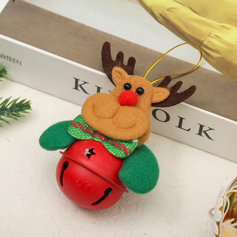 Santa Claus Doll Ornaments with Bells - Christmas Tree Decorations & Children's Gifts