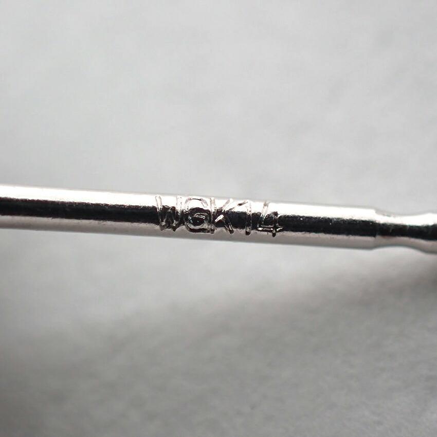 [Used] K14WG South Sea Black Pearl Earrings/j12-2