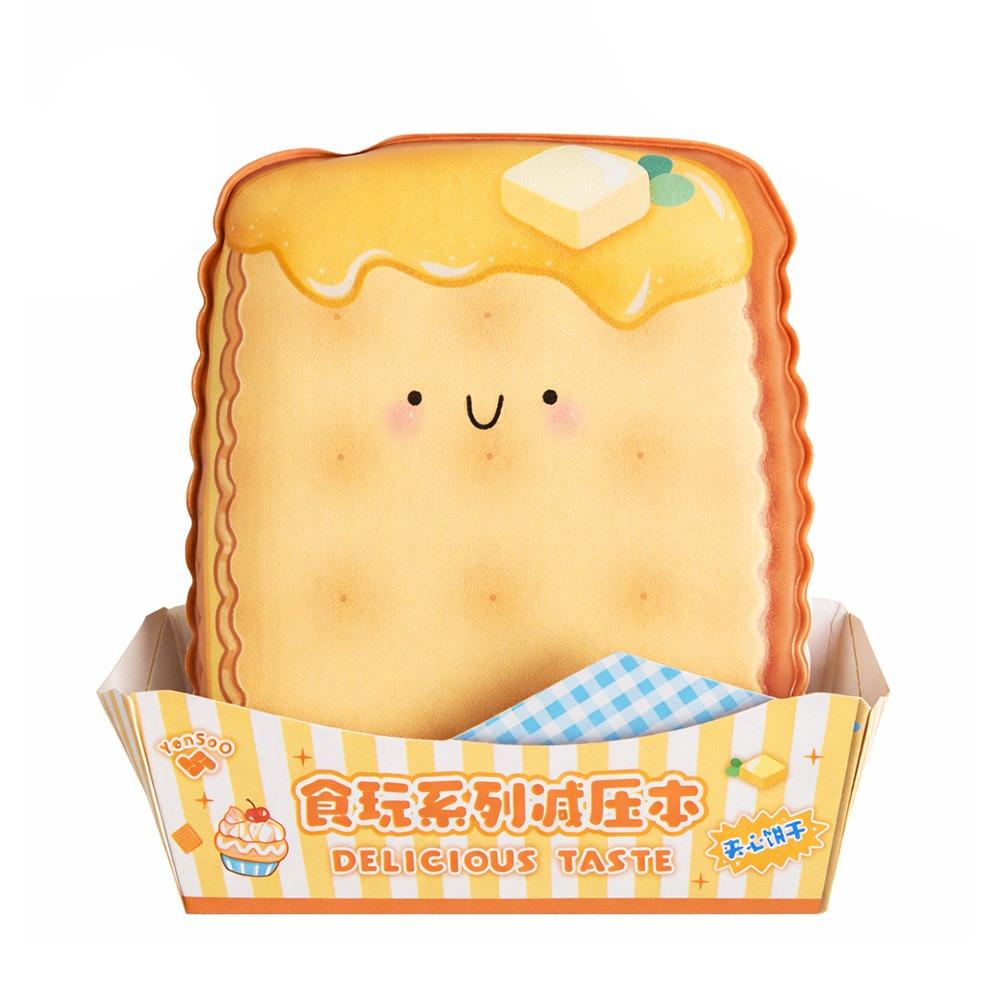 Paper Memo Pad Cartoon Toast Mini Notepad Convenient Squeeze Toy Notebook Work Supplies