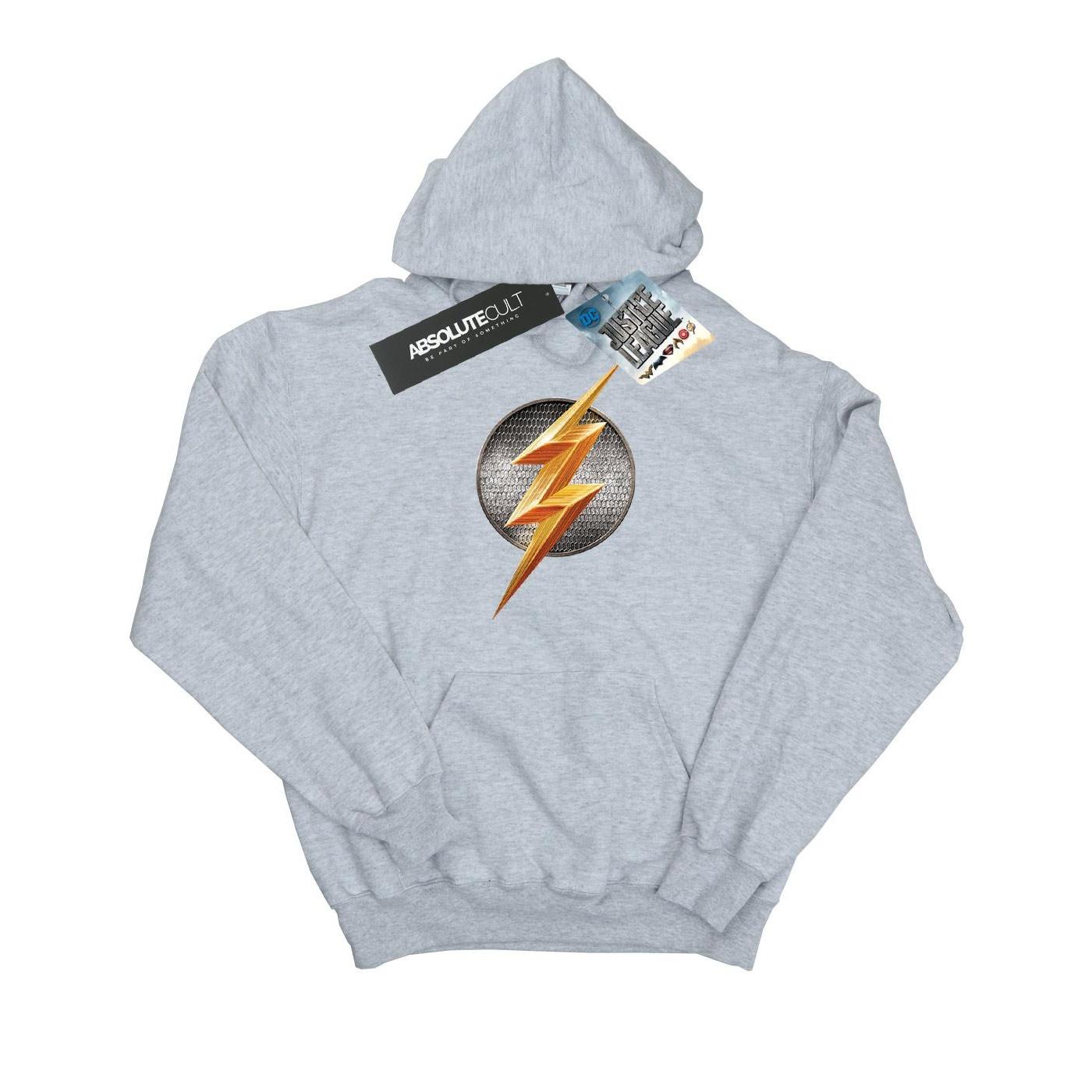 DC Comics Girls Justice League Movie Flash-embleem hoodie 9-11 Years grijs