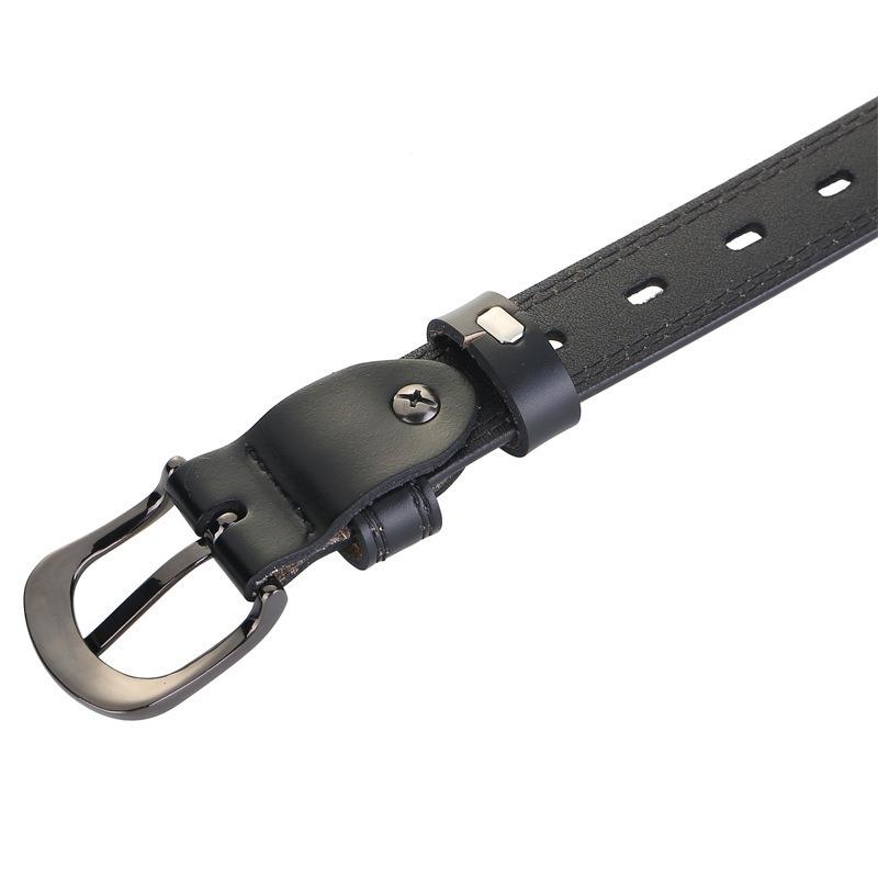 Zency Hollow Out Cureaua pentru femei 100% piele naturala Catarama cu stifturi de inalta calitate Cureaua decorativa pentru blugi, negru, alb, cafea