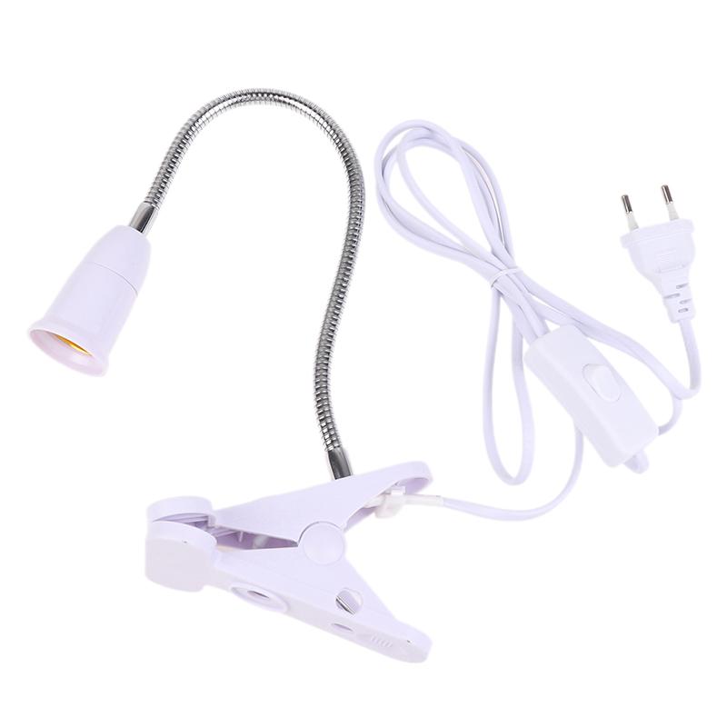 1,8M E27 Klemmlampe Fassung 360° Drehbar Mit EU-Stecker Schalter Kabel Aufhängung LED Halter Innenleuchte Befestigung
