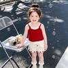 Summer Baby Girl Polka Dot Camisole And Shorts Set Cute Two Piece Outfit