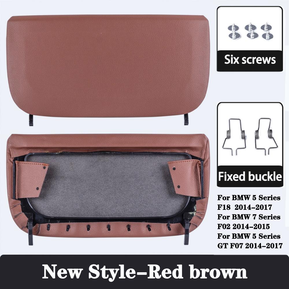 Car Seat Back Board for BMW F10 F07 F02 5 Series Rear Backrest Panel Part Leather Cover Leather Cover Storage Pocket