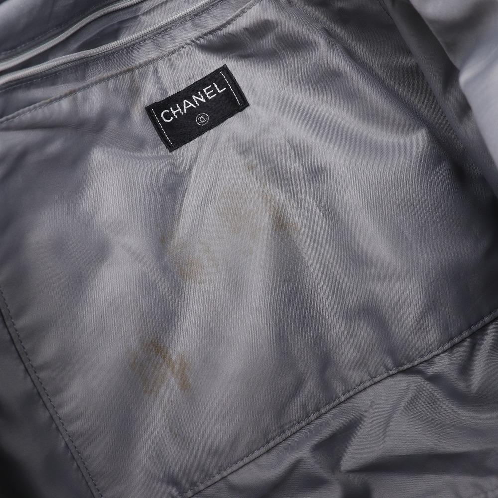 CHANEL Sports line Tote Bag logo gray Nylon Women Used