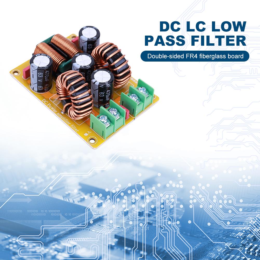 DC LC EMI Eliminate Electromagnetic Interference Switch 50V Low-Pass Electromagnetic Interference Module for Radio Amplifier
