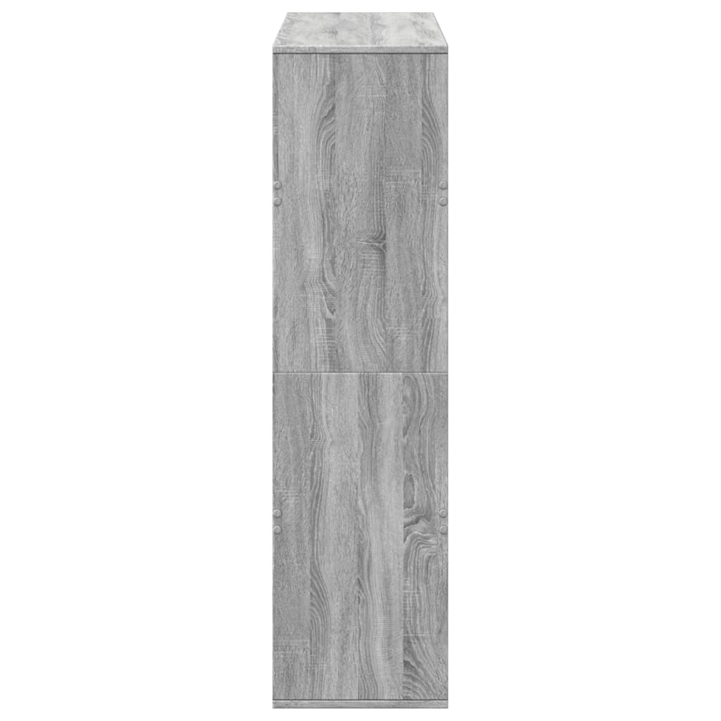 Room Divider Gray Sonoma 100 x 33 x 125.5 cm Engineered Wood