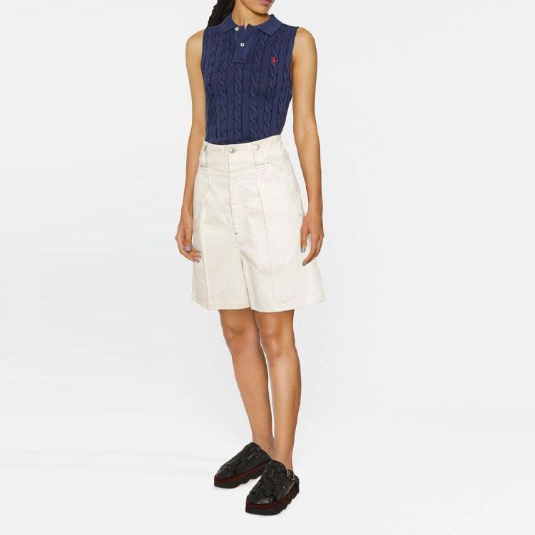 Polo Ralph Lauren Zopfmuster Strickweste Damen Strickwesten Marineblau 211863281-002