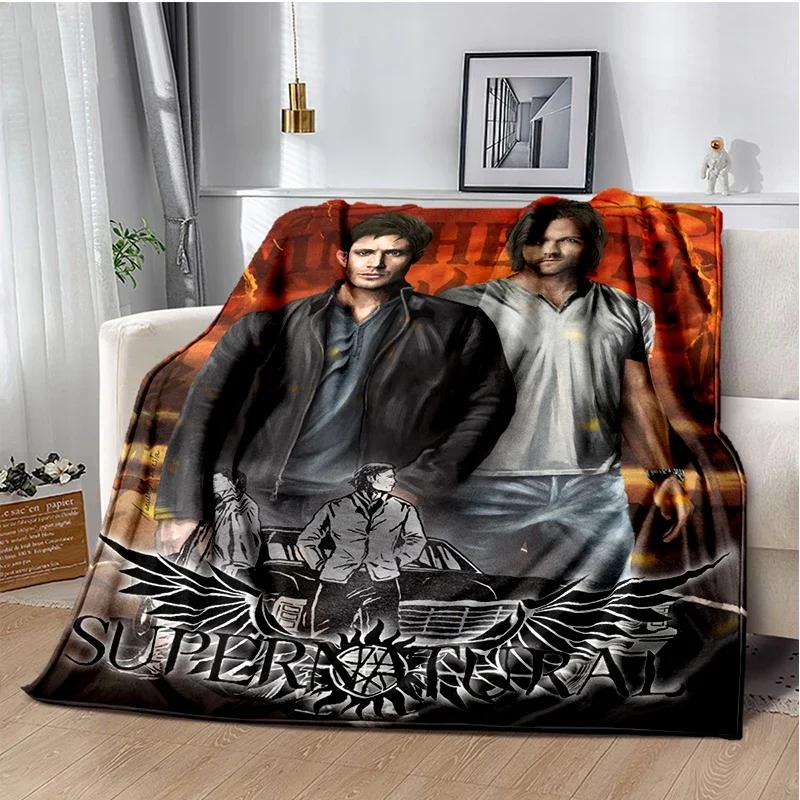 Supernatural join the hunt Throws Blanket Sofa Hiking Picnic Super Soft Quilt Fashion Bed Thermal Flannel Blanket birthday gift