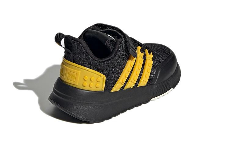 Scarpe da Bambino LEGO x Adidas Racer Tr El Tessuto Comode Punta Tonda Resistenti all'Abrasione Basse Nero Giallo GX3219