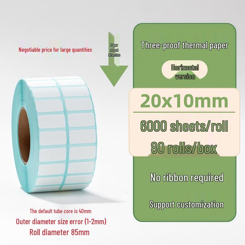 Samoprzylepne etykiety termiczne na kody kreskowe 100×150 mm - Trwałe i wodoodporne do logistyki