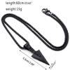 Men 'S Design Matte Long Necklace With Arrow Pendant Jewelry Chain Hip Hop Punk Rock Christmas Halloween Gift For Men