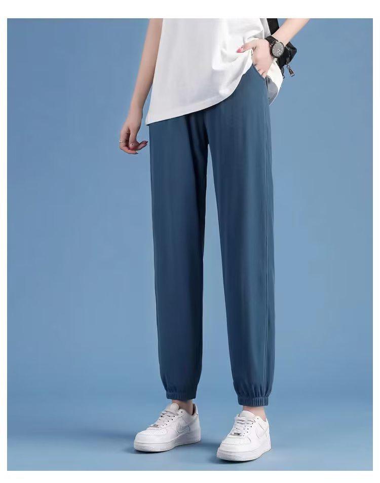 Women's Ice Silk Quick-Dry Summer Leggings - Loose, Thin, and Available In Large Sizes for 2023