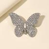 Butterfly Design Brooch Pin for Women Rhinestones Inlaid Brooch Pin for Dress Coat Shawl