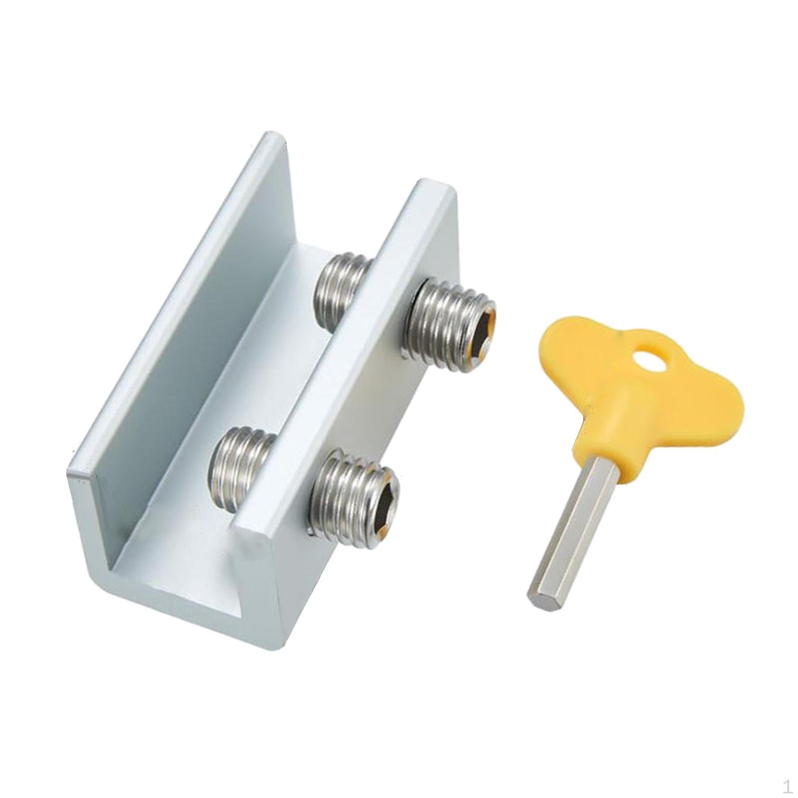 

Замки для розсувних вікон Захисний гвинтовий замок Міцний Регульований Портативний Захист від крадіжок Запобігання падінню Double Holes