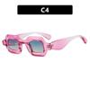 Small frame square sunglasses Spice girl hip hop sunglasses funny bubble trend sunglasses European and American fashion women