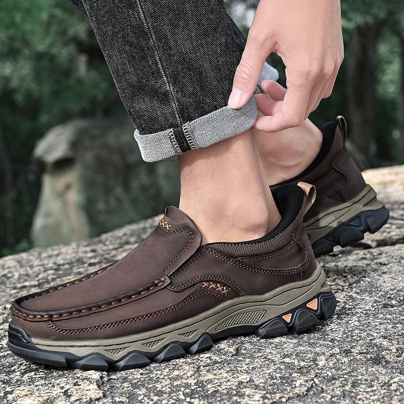 Mode Mode Businessschuhe Klassische Leder Herren Outdoor Wanderschuh 2025 neu Herren Slipper Loafer Herren Handgefertigte Freizeit Lederschuhe