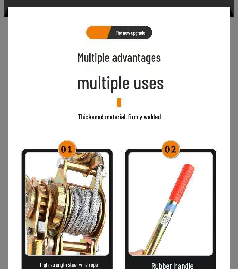 Multifunctional Electrician, Agricultural, and Engineering Wire and Rope Tightener