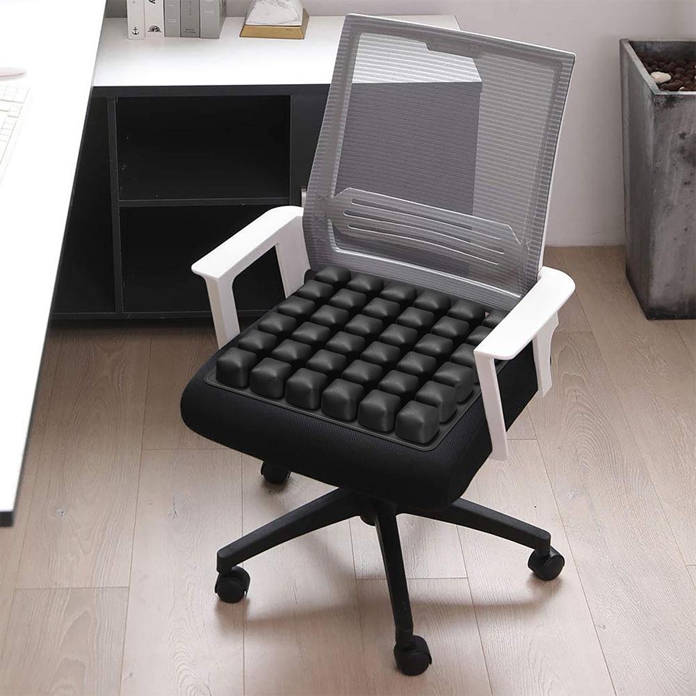 Inflatable Seat Cushion with Storage Bag 3D Air Seat Cushion Adjustable Portable Air Cushion for Travel Office