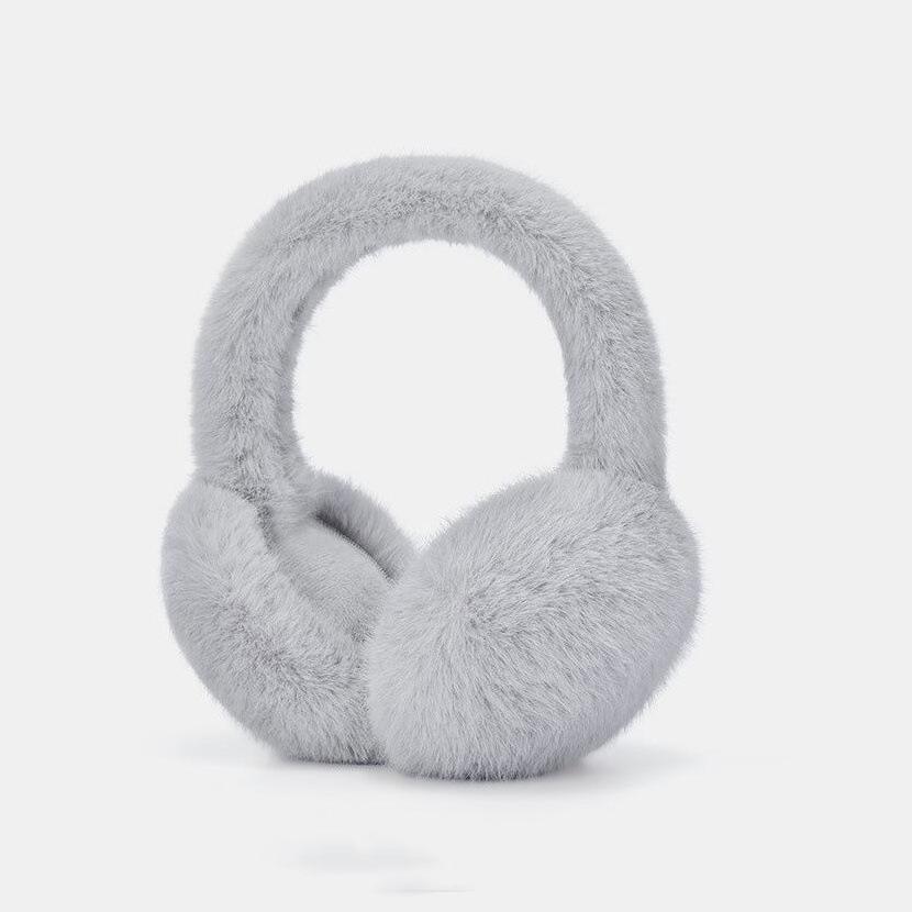 Foldable Faux Fur Winter Earmuffs for Women & Girls - Cute, Warm, Outdoor Ear Warmers