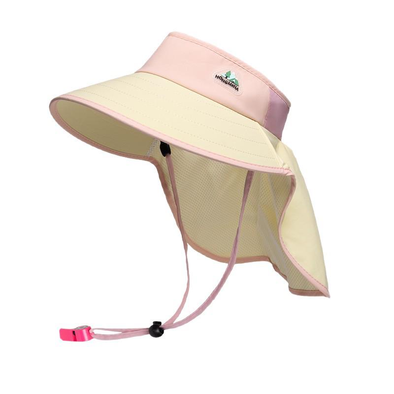 Children's Sun Visor Hat with Neck Protection - UV Protection, Summer Outdoor Hat for Boys and Girls