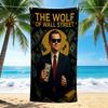 1Pc Wall Street Wealth Pursuit Beach Towel Quick Dry Multiuse For Beach Pool Gym Yoga Home Travel Christmas Halloween Xmas Gift N1347