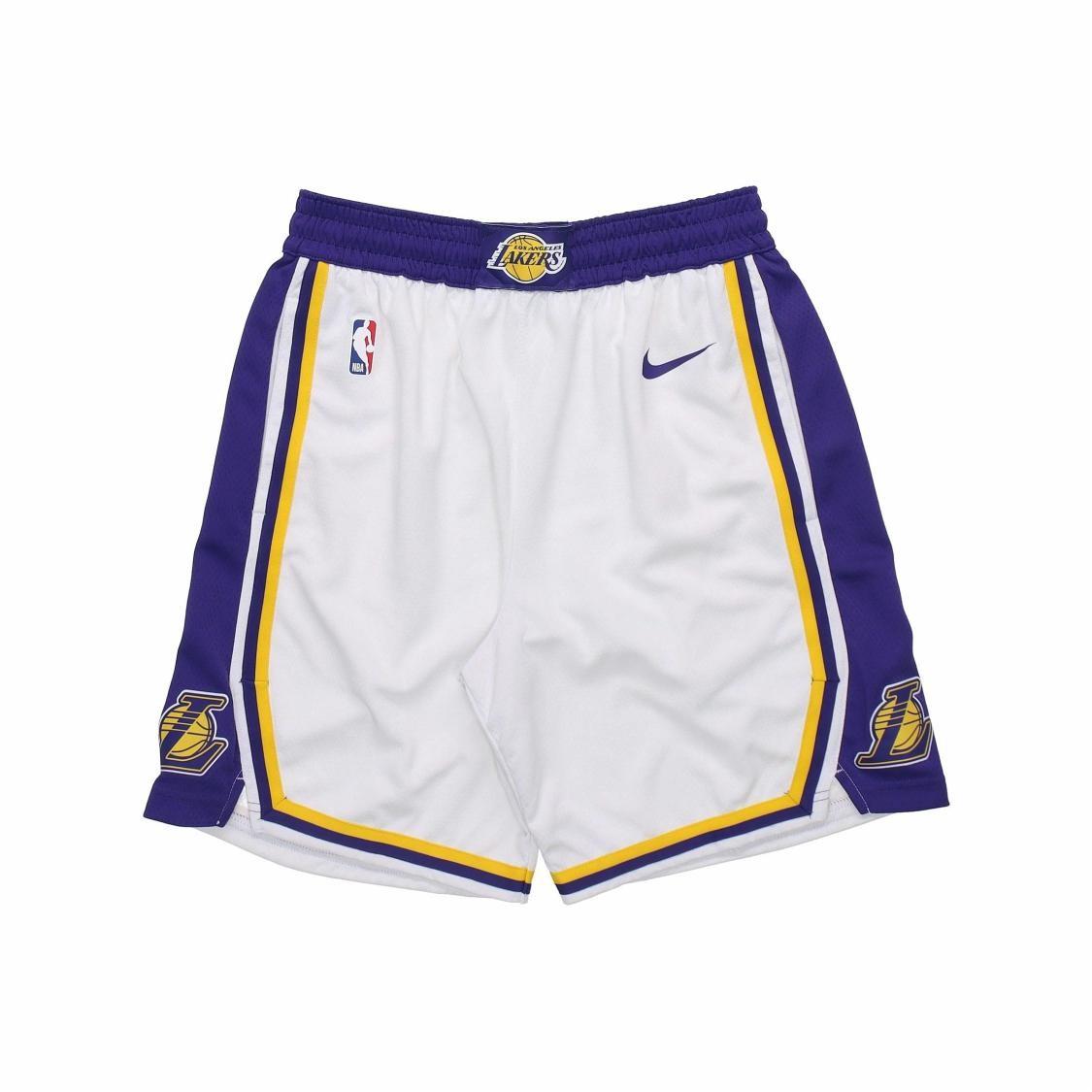 Nike Los Angeles Lakers Fan Edition Athletic Basketball Pants Men s White M