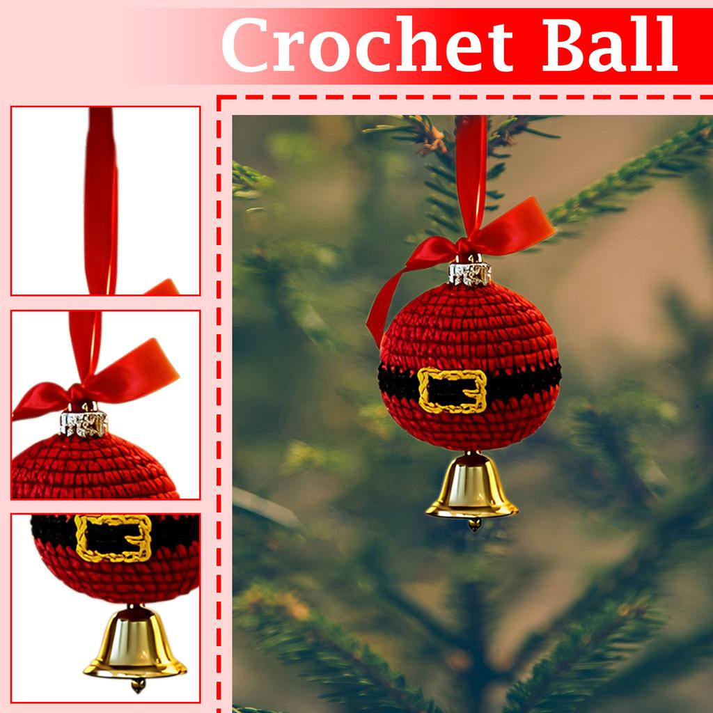 Ručně háčkované vánoční koule na stromeček Vánoční háčkovaná koule