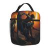 Insulated Lunch Tote Bag Tomb-Raider Lara Croft Causal Survival Video Game Thermal Cooler Lunch Container Multifunction School