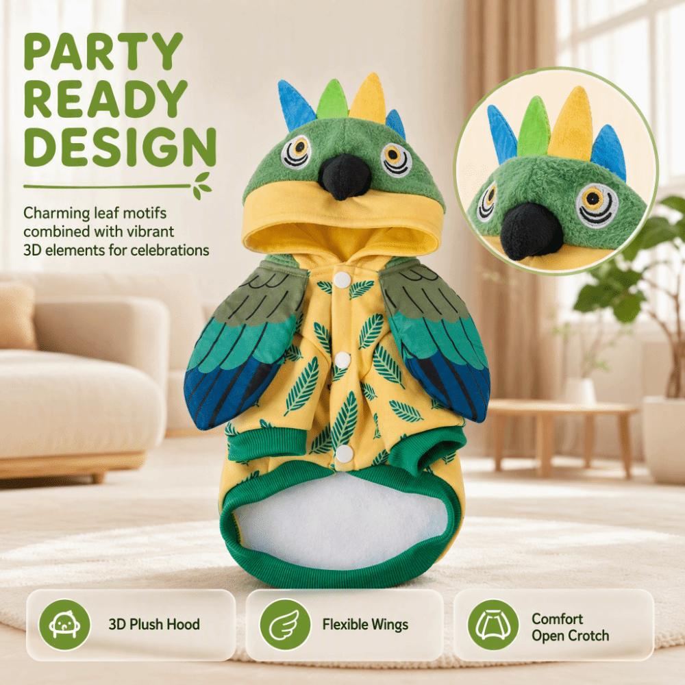 Funny Design Pet Costume Warm Poncho Cape Holiday Pet Outfit Funny Dog Costume  Halloween