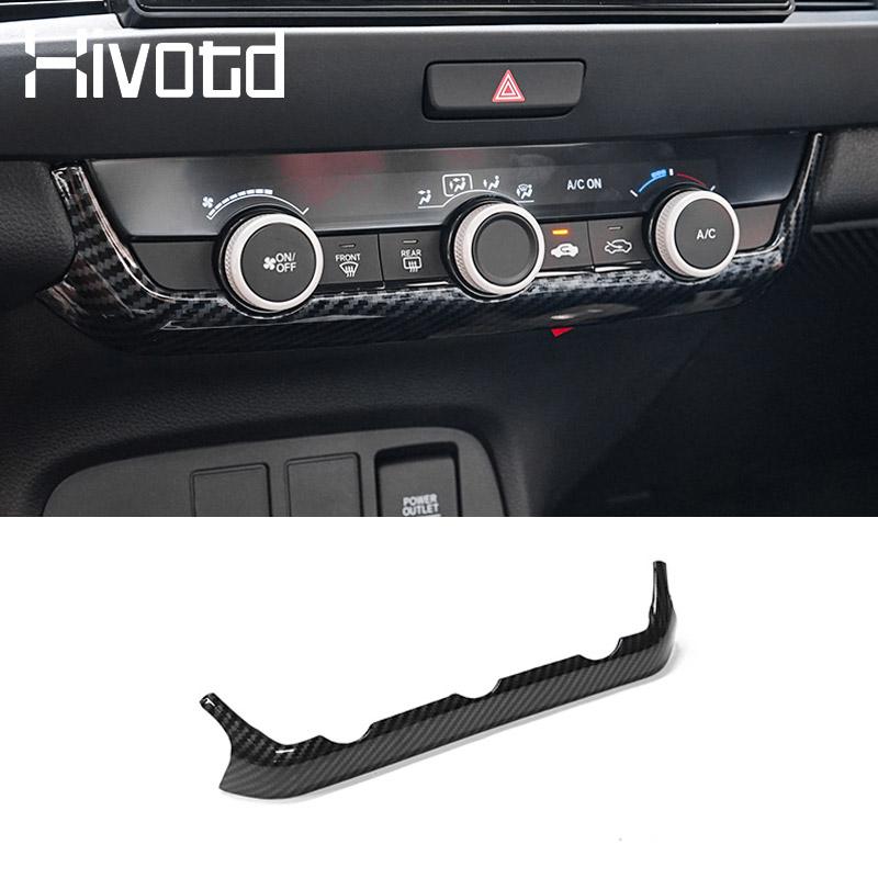

Air Conditioning Control Knob Strip Cover Trim Sticker Interior Decor Parts Car Accessories For Honda Fit GR9 Jazz Crosstar 2021