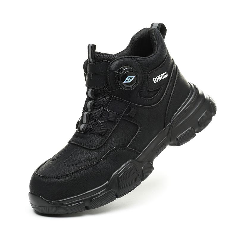 

Нові чоловічі черевики з поворотним регулятором, захисні черевики проти проколів та ударів, чоловічі робочі черевики, взуття зі сталевим підноском, безпечне неруйнівне взуття 38