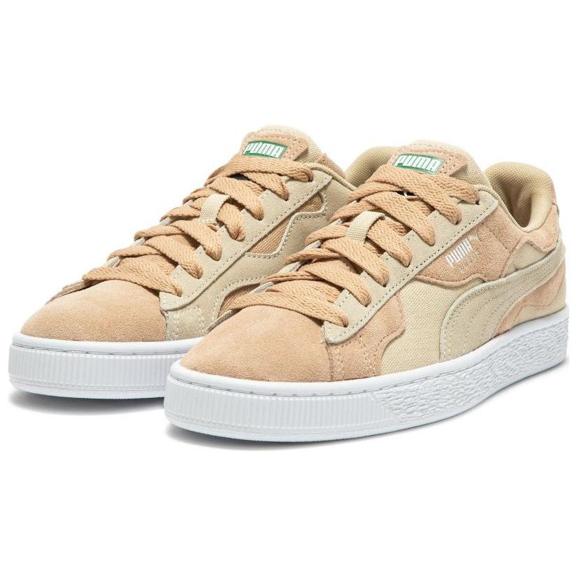 Puma Suede Camowave Earth - Dusty Tan Unisex Sneakers Granola White 390673-03