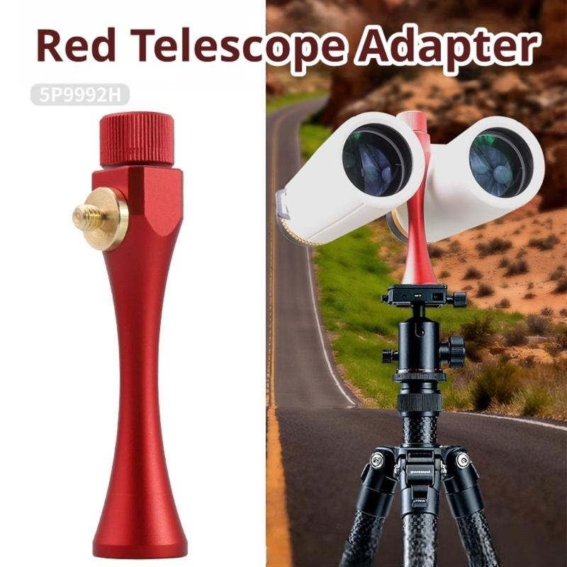 Metal Stand-Mounting Assembly for Field Glasses with a Knurled Top Knob and Screw Connection for Outdoor Observation and Stadium Viewing