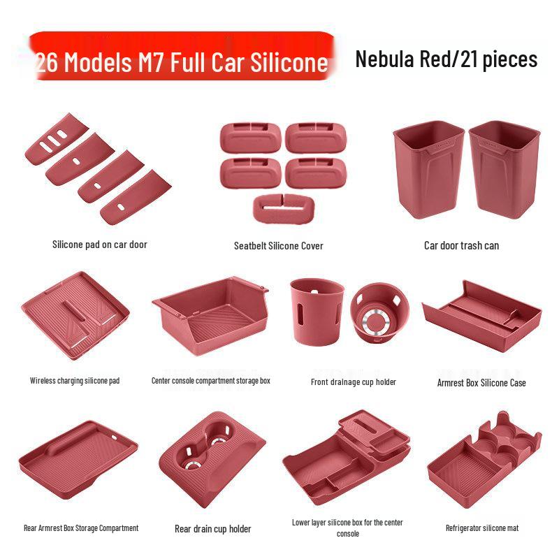 Essential Silicone Mat Set for AITO M7, M8, M9 Interior Decoration - Fits 26 Models